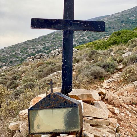 pendant la montée avant le Monastère St George