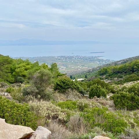 Vue de la route au début de la randonnée